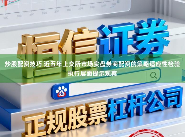 炒股配资技巧 近五年上交所市场实盘券商配资的策略适应性检验执行层面提示观察